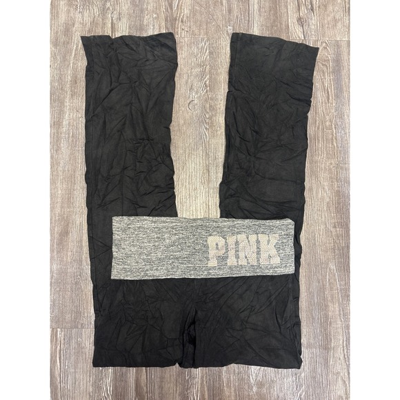 VINTAGE Y2K PINK Victoria's Secret Yoga Pants Fold Over Waist Leggings Small - Picture 1 of 4